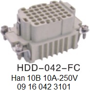 HDD-042-FC H10B Han 10B 10A-250V 09 16 042 3101 42pin-female-crimp-OUKERUI-SMICO-Harting-Heavy-duty-connector.jpg